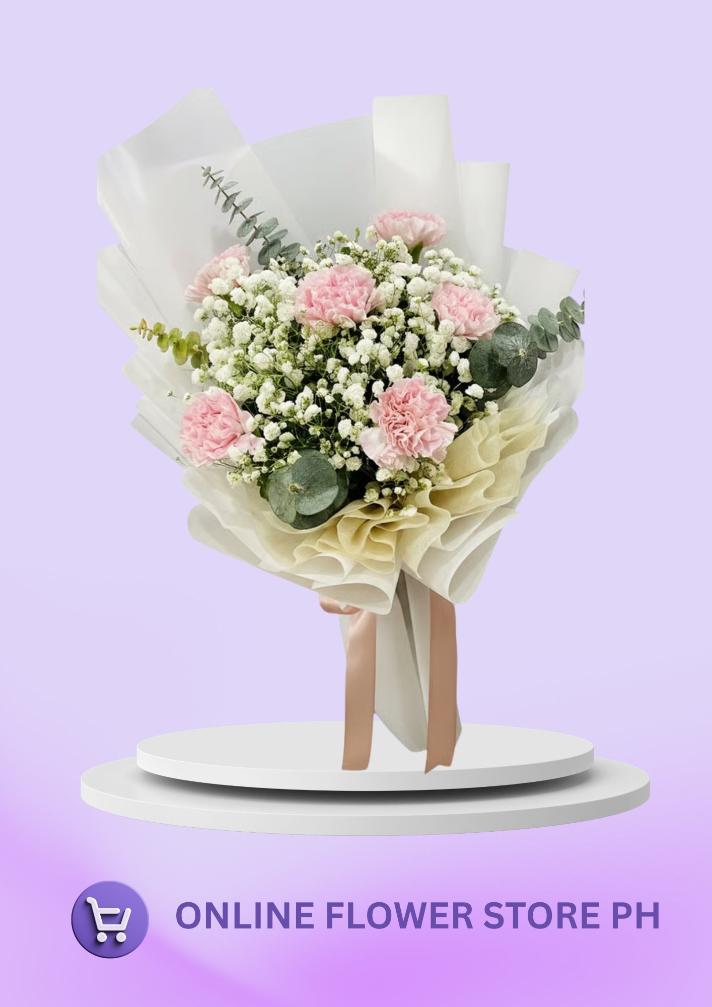 Elegant Pink Carnation Bouquet