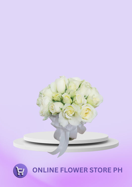 Mini Bridal Bouquet - White and pure