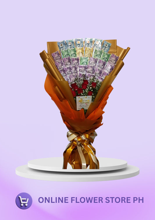 Money Bouquet- CORAL IN LOVE (10K)