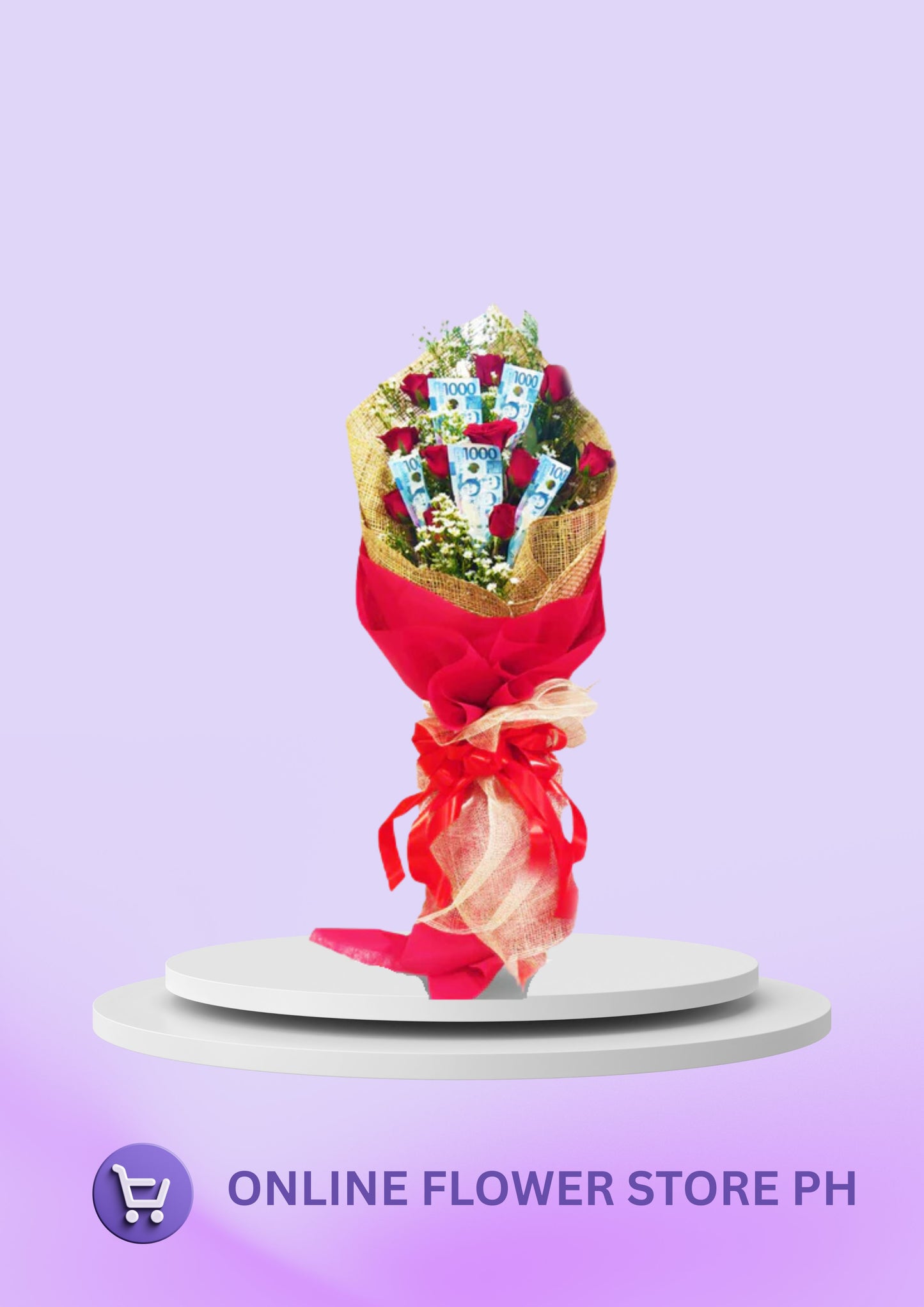 MONEY BOUQUET - RED ON FIRE (5K)