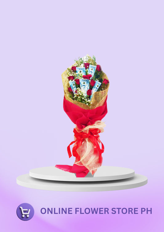 MONEY BOUQUET - RED ON FIRE (5K)
