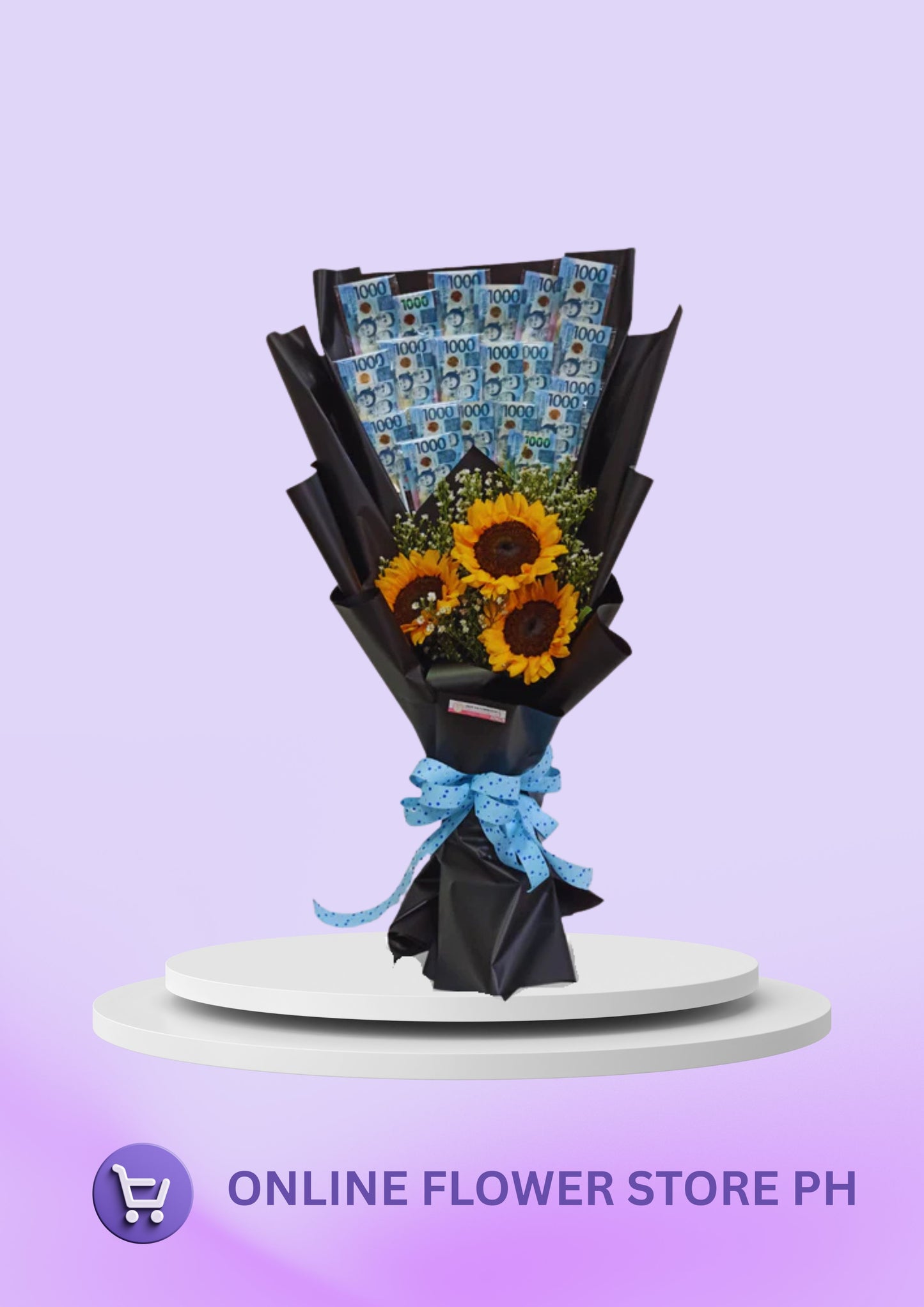 MONEY BOUQUET - BLUE BILLS OF LOVE (20K)