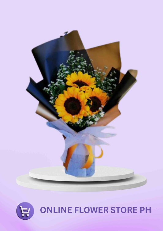 Sunflower – 3 Stems of Warmness