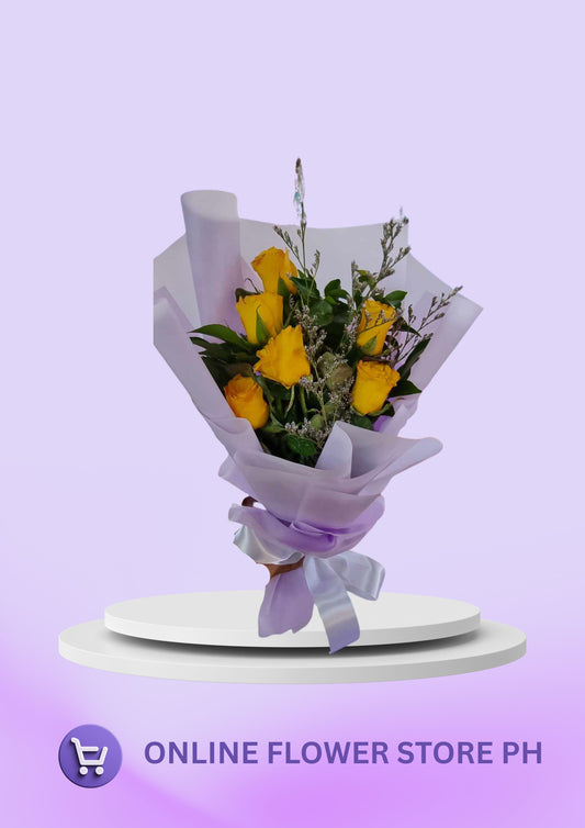 CDO- Cheerful Yellow Rose Bouquet