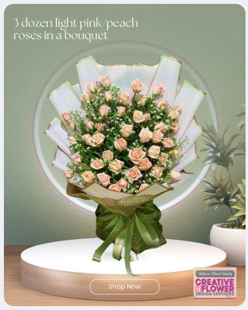 3 dozen -Light pink - Superb