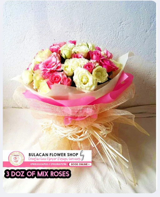 3 dozen - Sweet Pinkish