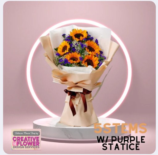 SUNFLOWER - 5 Warm & Statice