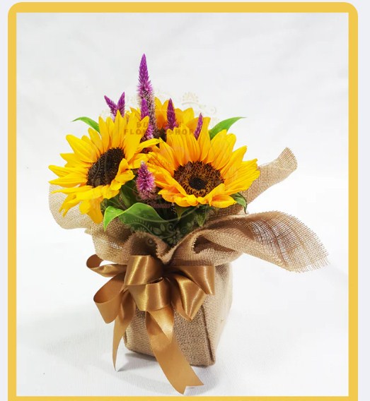 SUNFLOWER - Sunflower Vase – Trio Arrangement