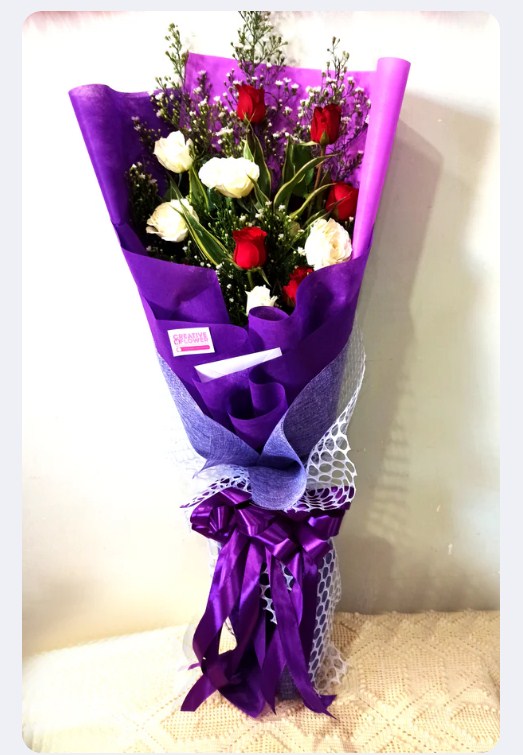1 Dozen- Purple and Mix