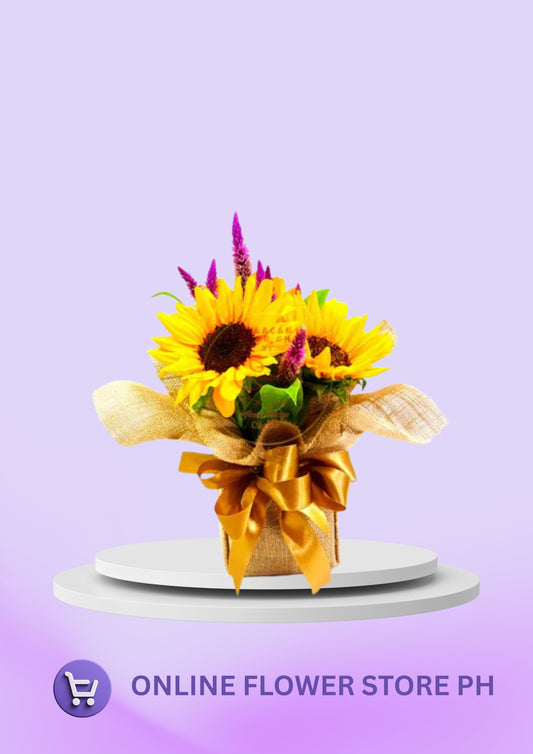 SUNFLOWER - Sunflower Vase – Trio Arrangement