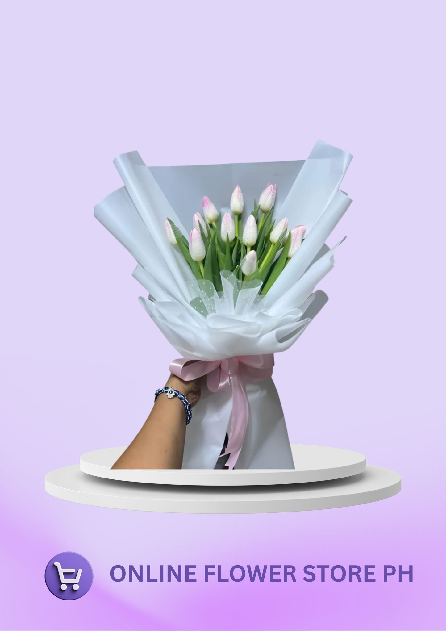 Tulips - Light pink royalty