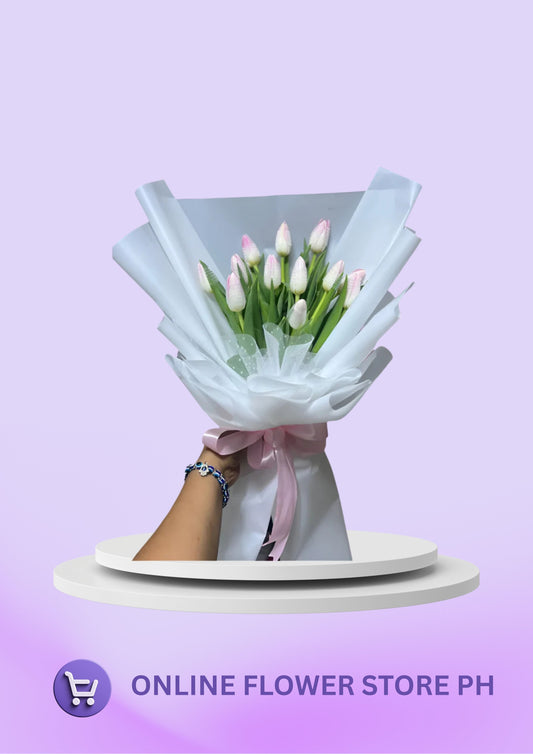 Tulips - Light pink royalty