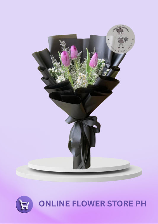 Tulips - 3 Purple Lovable