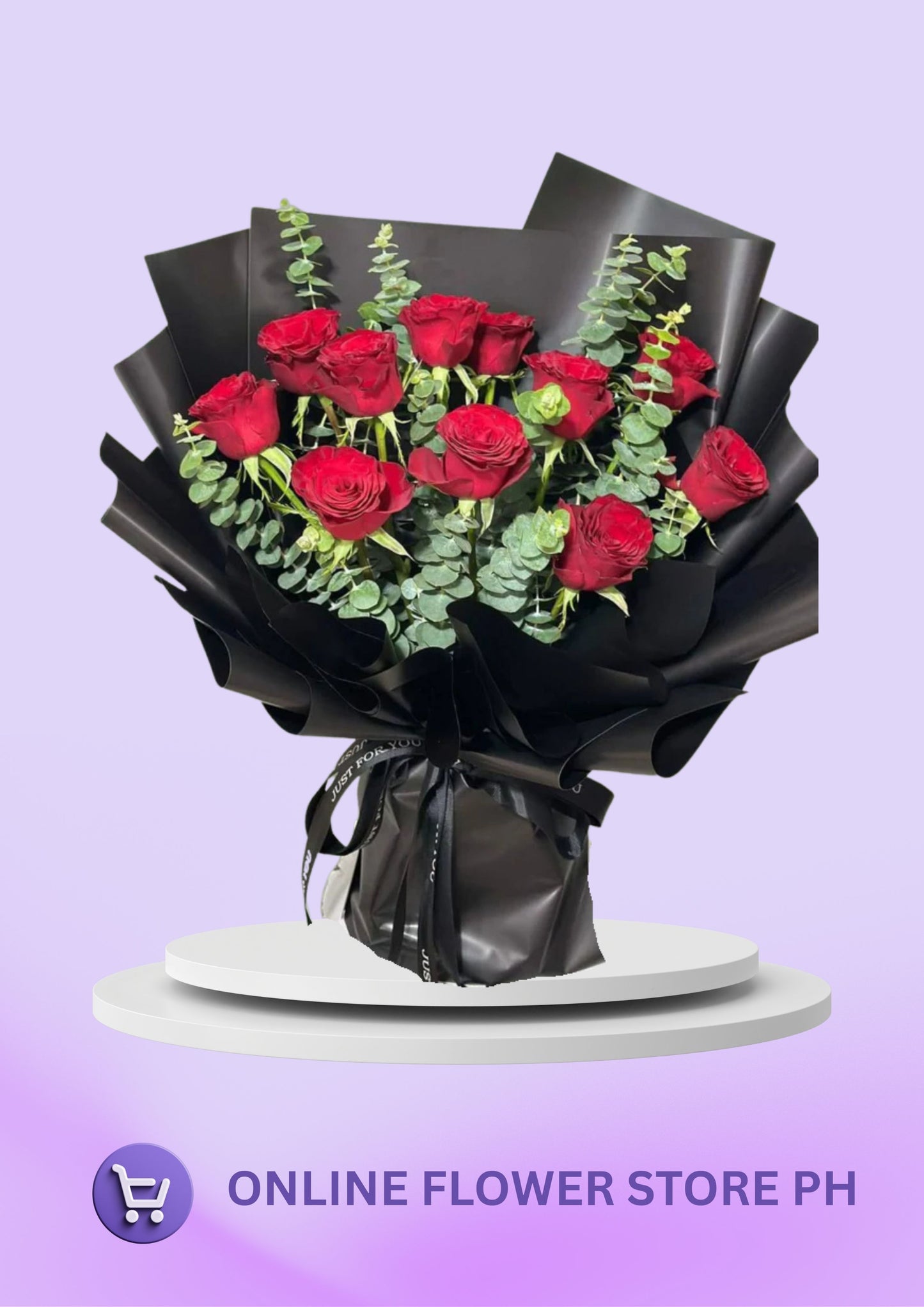 12 Luxe Love – Imported Red Rose Bouquet